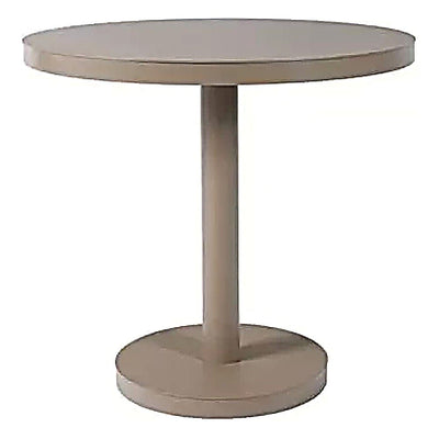Mesa Comercial para Restaurantes Circular - RESOL BARCINO PIE CENTRAL Ø60 ROUND - Varios Colores - Estructura de Aluminio - 01431 - Resol - NOGAL BEAT - Mesa Comercial Interior