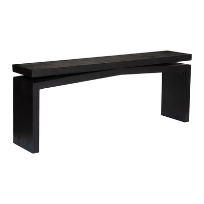 Mesa Consola para Lobby de Hotel - ZUO FAELAR - Negro - Cubierta de Madera de Mango Pintada y Estructura de Madera de Mango - 111135 - Zuo - NOGAL BEAT - Mesa Comercial Interior