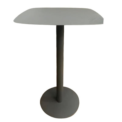 Mesa Cuadrada Periquera para Bar - NOGAL BEAT IBIZA - Gris - Estructura en Acero y Cubierta Aluminio - MESA BAR IBIZA - MDO - NOGAL BEAT - Mesa Periquera