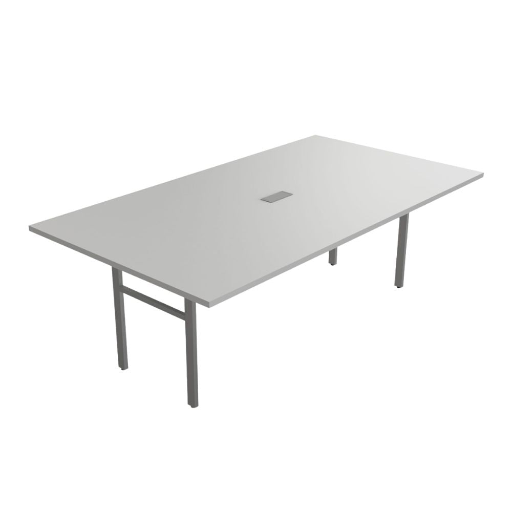 Mesa de Juntas para despacho - OFIK E - LINK 909 - Cubierta en Melamina y Estructura en Acero - 909 - OFIK - NOGAL BEAT - Mesa de Juntas