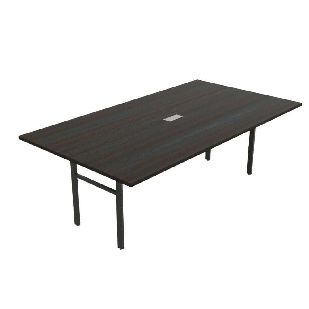 Mesa de Juntas para despacho - OFIK E - LINK 909 - Cubierta en Melamina y Estructura en Acero - 909 - OFIK - NOGAL BEAT - Mesa de Juntas