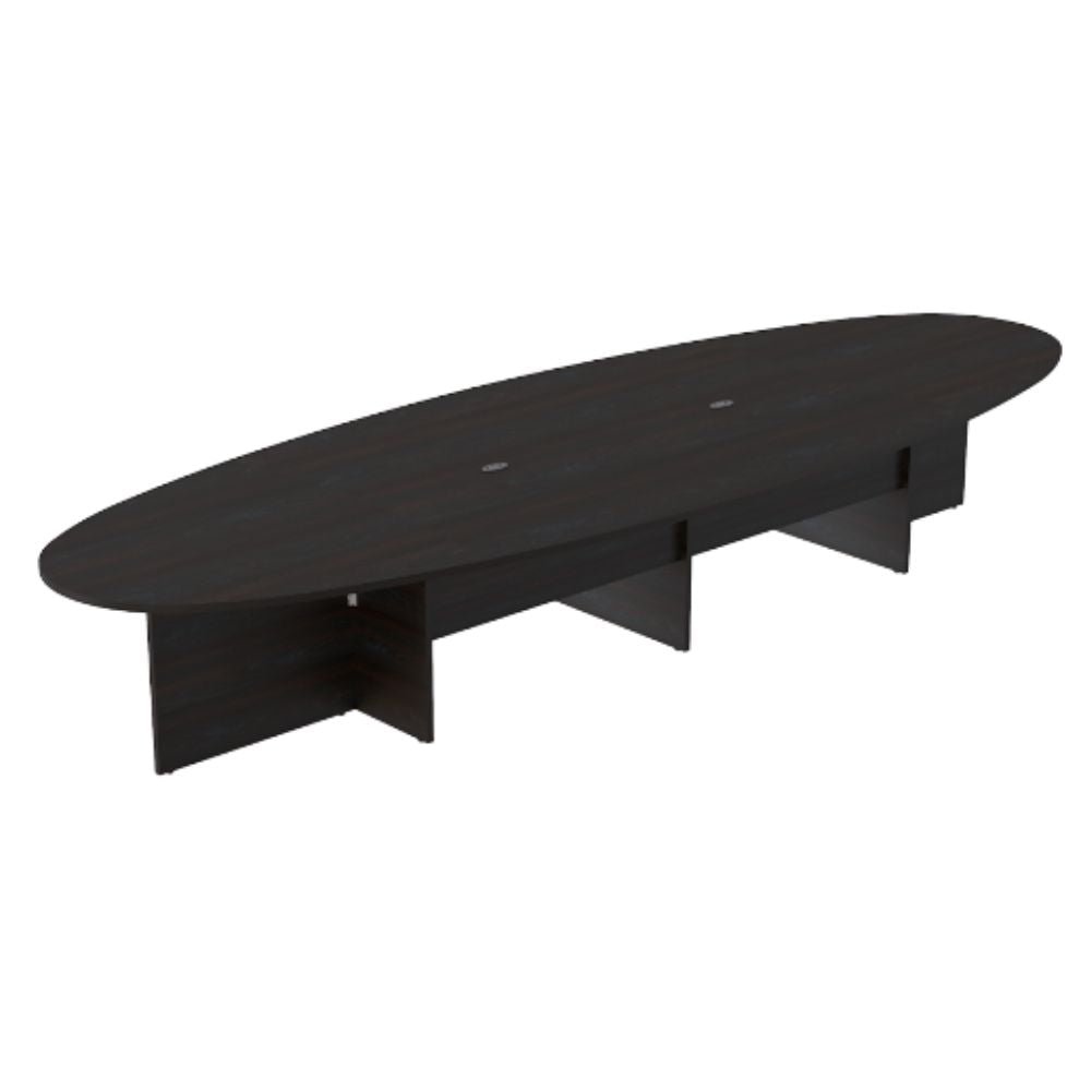 Mesa de Juntas para Hospital - OFIK 251 enzzo 21814 - Cubierta en Melamina y Estructura en Acero - 251 - OFIK - NOGAL BEAT - Mesa de Juntas