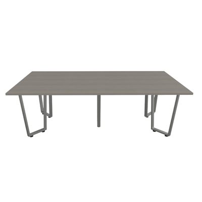 Mesa de Juntas para Instituciones - OFIK VASARI 882 - Cubierta en Melamina y Estructura en Acero - 882 - OFIK - NOGAL BEAT - Mesa de Juntas