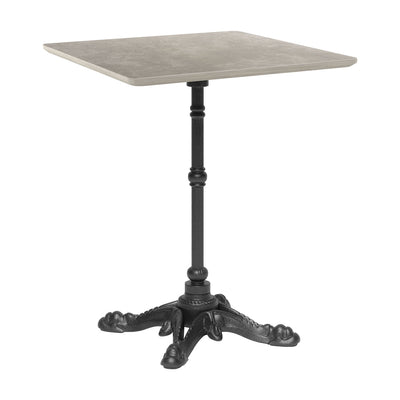 Mesa de Terraza para Áreas de Estar - ZUO ALFRESCO - Gris - Cubierta de MDF Símil Concreto y Estructura de Aluminio Fundido Hierro - 704051 - Zuo - NOGAL BEAT - Mesa de Terraza