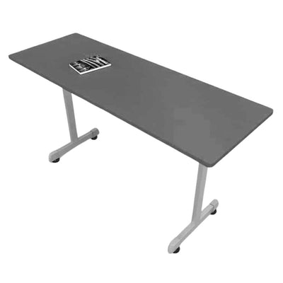 Mesa de Trabajo para oficina - OFIK 728 - Cubierta en Melamina y Estructura en Acero - 728 - OFIK - NOGAL BEAT - Escritorio