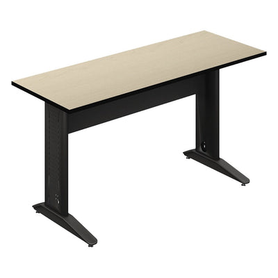 Mesa Operativa para Oficina - GEBESA CYBER - Frente 160 cm - Estructura Metálica - GAK515160MM3M28 - GEBESA - NOGAL BEAT - Escritorio de Oficina
