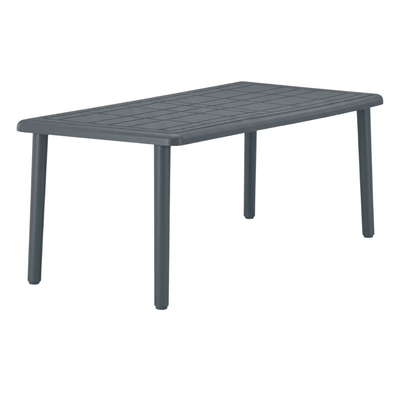 Mesa Rectangular al Aire Libre Reciclada - RESOL OLOT RECYCLED 180 X 90 - Varios Colores - 4 Puntas con Agujero Parasol y Protección UV - 6481 - Resol - NOGAL BEAT - Mesas