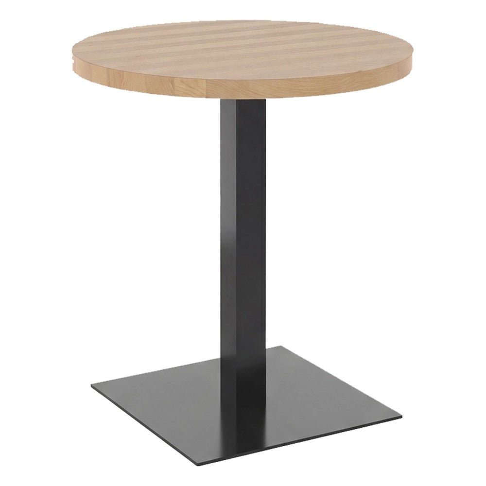 Mesa Redonda para Área Colaborativa - GEBESA GRC BRADY - Alto 90 cm - Base de Acero - GGRY560303036 - GEBESA - NOGAL BEAT - Mesa Comercial Interior