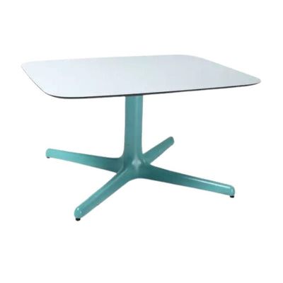 MESA RESOL ANOU TOLEDO | Mesa Auxiliar para Sala de Estar | 35.4 cm | Tablero HPL | Pie de Aluminio | Interior - 70349 - Resol - NOGAL BEAT - Mesas