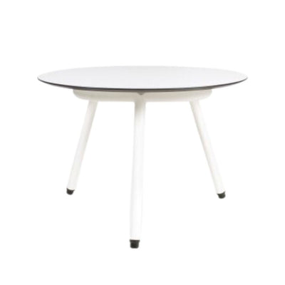 MESA RESOL ANTHEA SIDE TABLE | Mesa Auxiliar Baja para Sala de Estar Terraza | 35 cm | Estructura Aluminio | Tablero HPL | Exterior - 70289 - Resol - NOGAL BEAT - Mesas