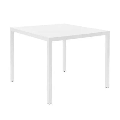 MESA RESOL BARCINO 70x70 SQUARE | Mesa Ocasional | Estructura Aluminio | 74 cm | Pintado | Apilable | Interior + Exterior - 03019 - Resol - NOGAL BEAT - Mesas