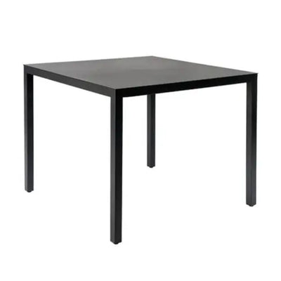 MESA RESOL BARCINO SQUARE 90x90 SQUARE | Mesa Ocasional | Estructura Aluminio | 74 cm | Pintado | Apilable | Interior + Exterior - 01401 - Resol - NOGAL BEAT - Mesas