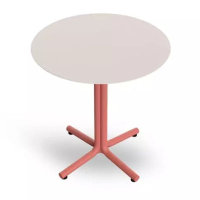 MESA RESOL BINI HPL | Mesa Ocasional | Tablero Compacto Fenólico | Pie Polipropileno | Fibra Vidrio | Protección UV | Interior + Exterior - 06070 - Resol - NOGAL BEAT - Mesas