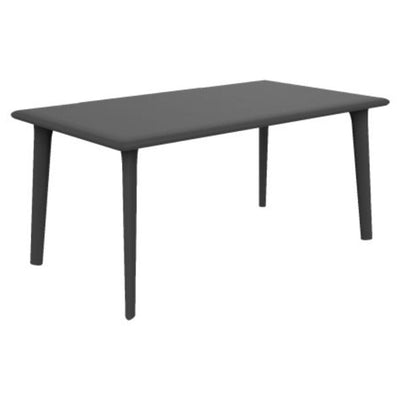 MESA RESOL NEW DESSA 90x160 | Mesa Ocasional | 74 CM | Patas Polipropileno | Estructura Acero | Pintada Horno | Protección UV | Interior + Exterior - 03946 - Resol - NOGAL BEAT - Mesas