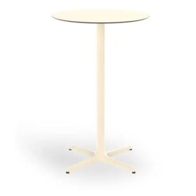 MESA RESOL TOLEDO ALTA 70 Ø70 | Mesa Ocasional | Estructura Aluminio | Pintado | Compacto Fenólico | Interior + Exterior - 06142 - Resol - NOGAL BEAT - Mesas