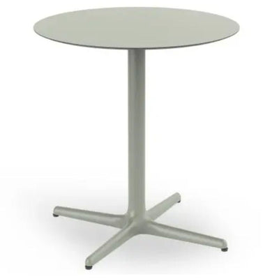 MESA RESOL TOLEDO Ø70 ROUND | Mesa Ocasional | Estructura Aluminio | Pintado | Compacto Fenólico | Circular | Interior + Exterior - 05917 - Resol - NOGAL BEAT - Sillas