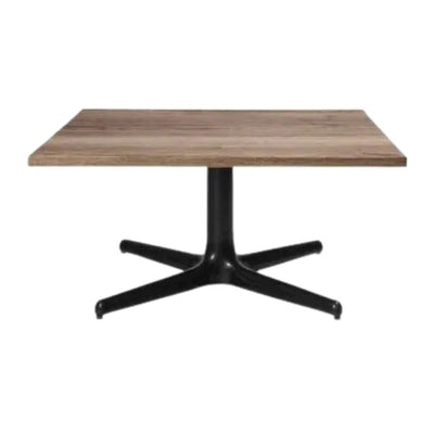 MESA RESOL TOLEDO WOOD 70 x 70 | Mesa Auxiliar para Sala de Estar | 36 cm | Estructura Aluminio | Melamina Efecto Madera | Interior - 06166 - Resol - NOGAL BEAT - Mesas