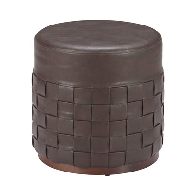 Otomán para Lounge - ZUO FILO - Espresso - Tapizado en Piel Sintética - 110768 - Zuo - NOGAL BEAT - Taburete