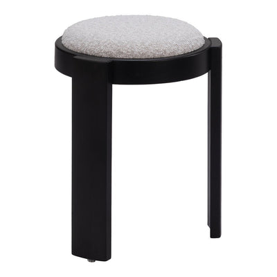 Otomán para Recepción - ZUO BANJUL - Gris Neblina - Tapizado en Tejido Texturizado - 109815 - Zuo - NOGAL BEAT - Taburete