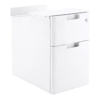 Pedestal Flotante para Escritorio - GEBESA ASCEND - Frente 30 cm - 2 Gavetas - GAH305030 - GEBESA - NOGAL BEAT - Archivero