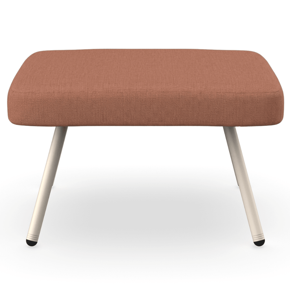 Pouf para Exterior - RESOL ANOU 4 PATAS - Varios Colores - Cojín Bliss Relleno de Espuma y Fibra Reciclada - 07071 - Resol - NOGAL BEAT - Taburete