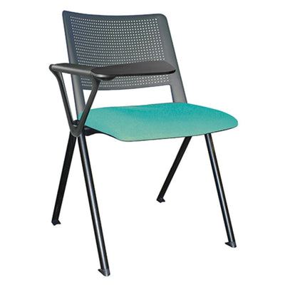 PUPITRE OFFIHO REVOLUTION OHP-87 | Pupitre Butaca Capacitación | Paleta Lateral | Asiento Tapizado | Interior - OHP-87 - OFFIHO - NOGAL BEAT - Sillas