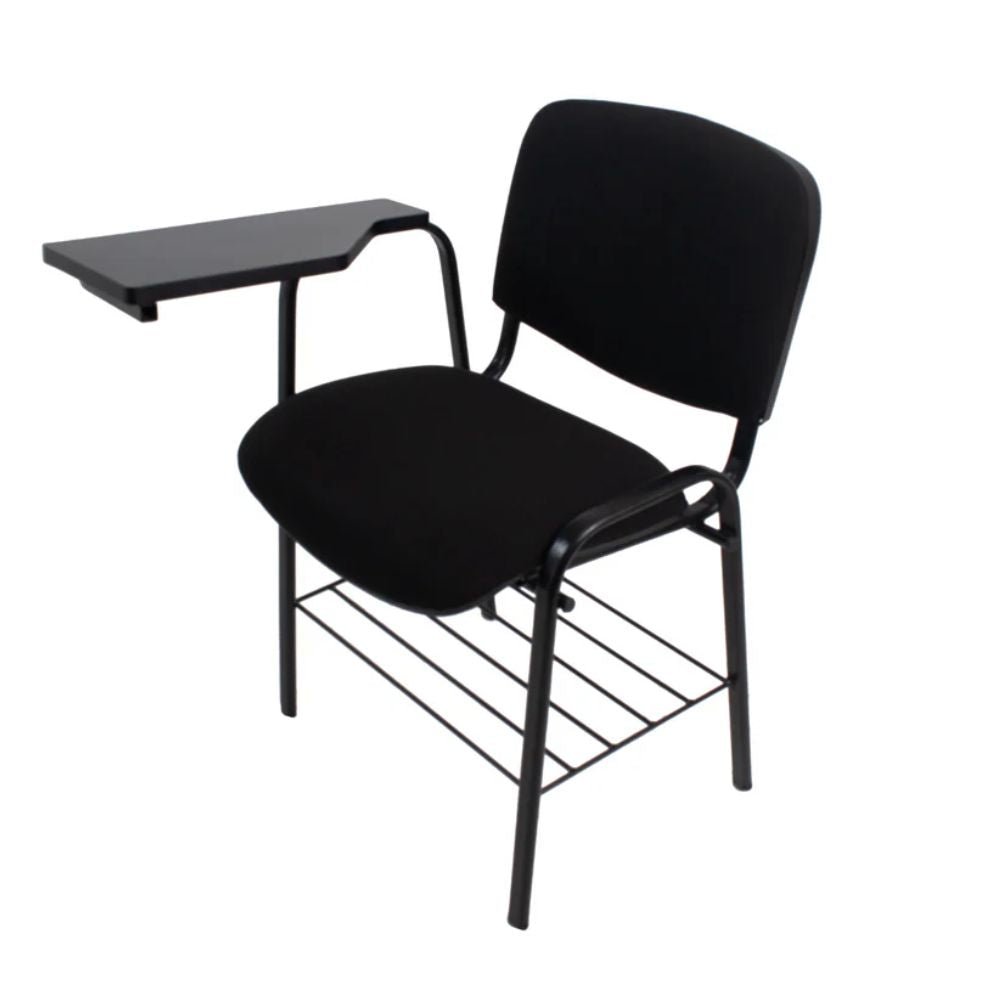 Pupitre para Aula de Capacitación - NOGAL BEAT ISO ESCOLAR - Asiento y Respaldo Tapizado - Iso escolar - MOBILIARIO EN MOVIMIENTO - NOGAL BEAT - Sillas de Capacitación