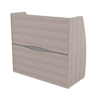 Recepción para Clínicas - OFIK 566 Privacía 221 - Cubierta en melamina y Estructura de acero - 566 - OFIK - NOGAL BEAT - Recepción