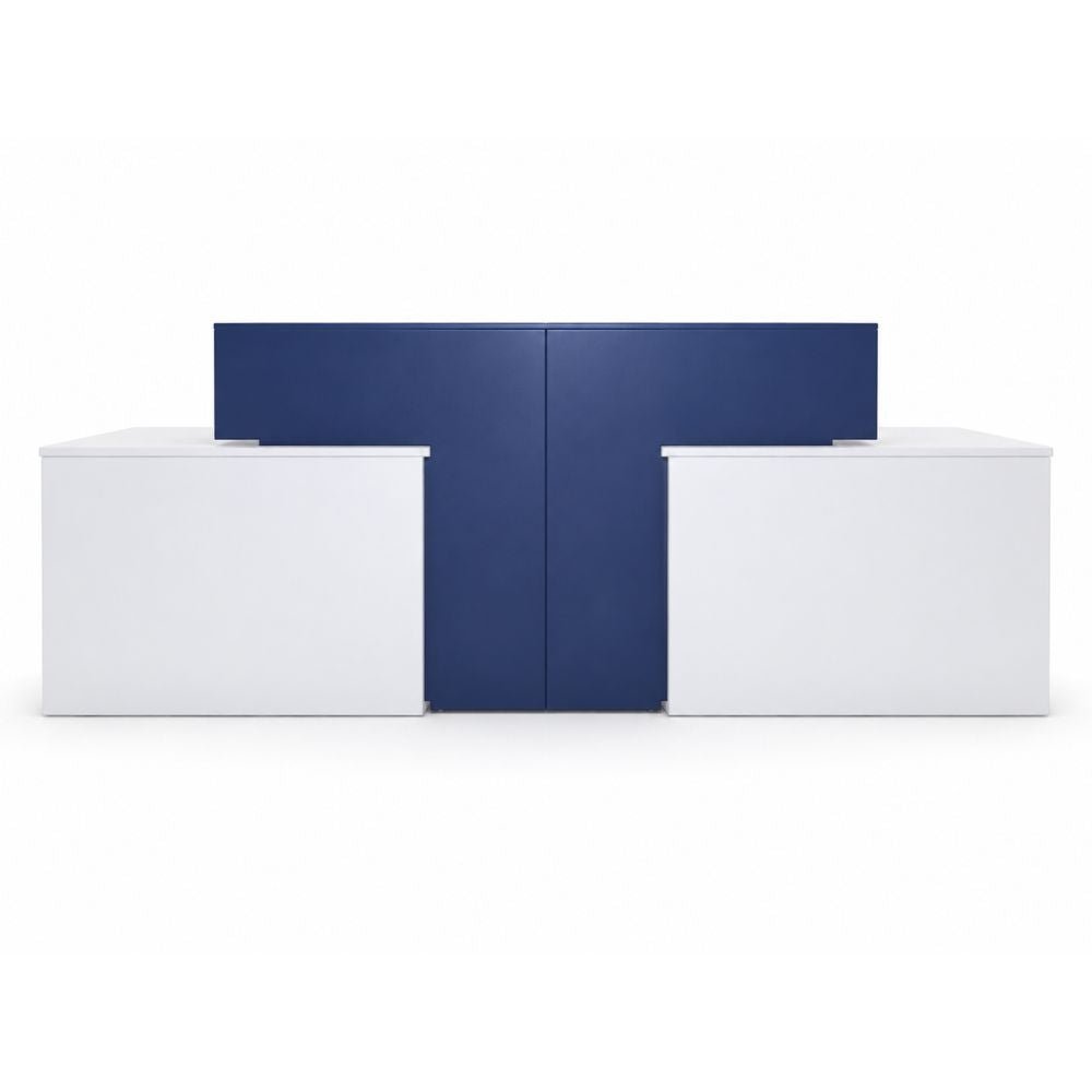 Recepción para Oficina en 2 Secciones con Cubo Intermedio - VERSA RP - RP-845 - VERSA - NOGAL BEAT - Recepción