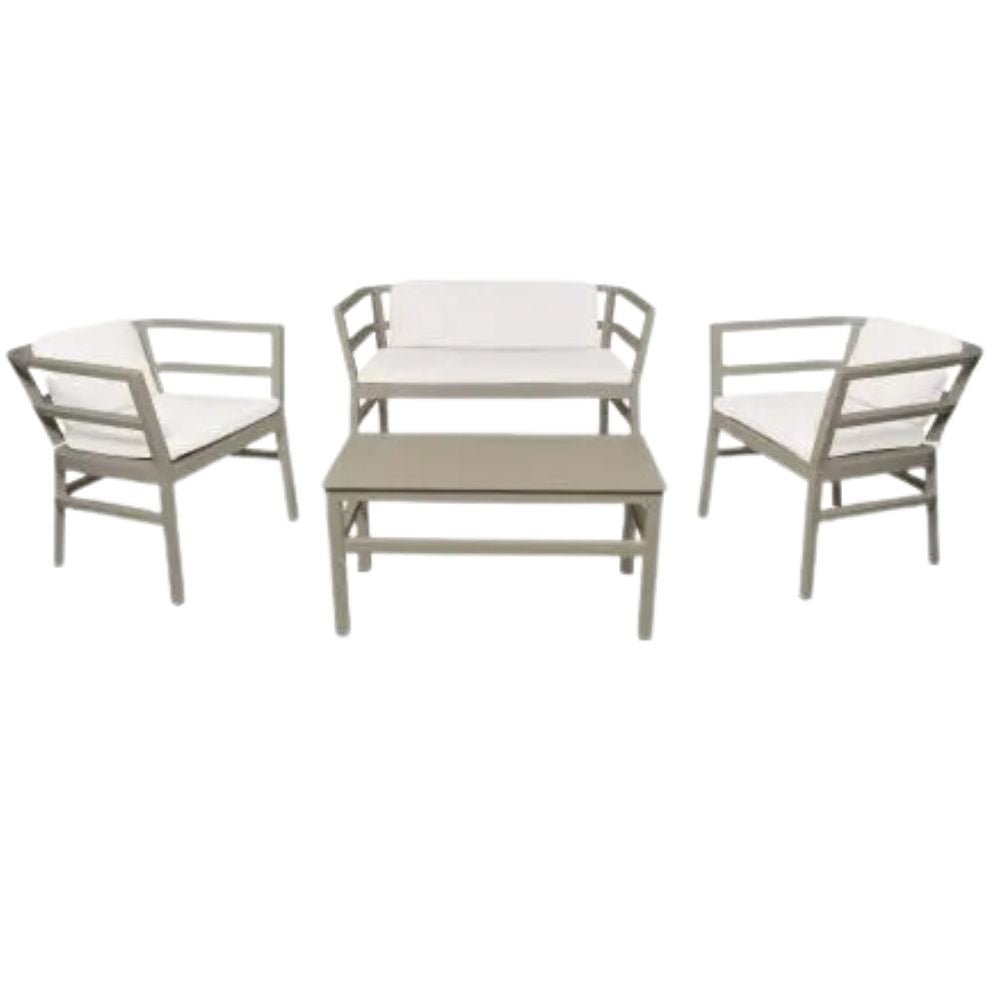 SET RESOL CLICK - CLACK | Set Sala Ocasional para Terraza | Inyectado Polipropileno | Interior + Exterior - 04430 - Resol - NOGAL BEAT - Sillon