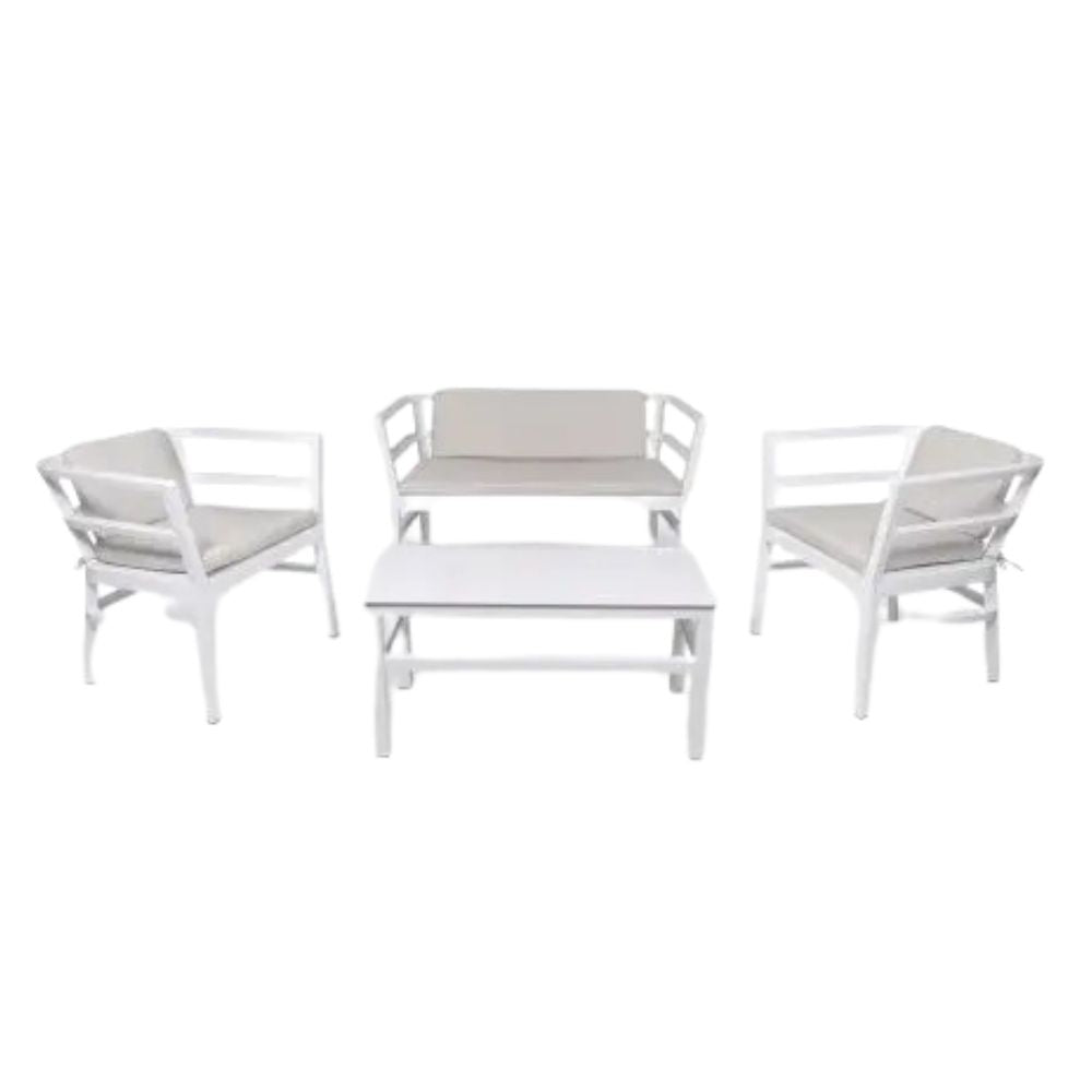 SET RESOL CLICK - CLACK | Set Sala Ocasional para Terraza | Inyectado Polipropileno | Interior + Exterior - 04429 - Resol - NOGAL BEAT - Sillon