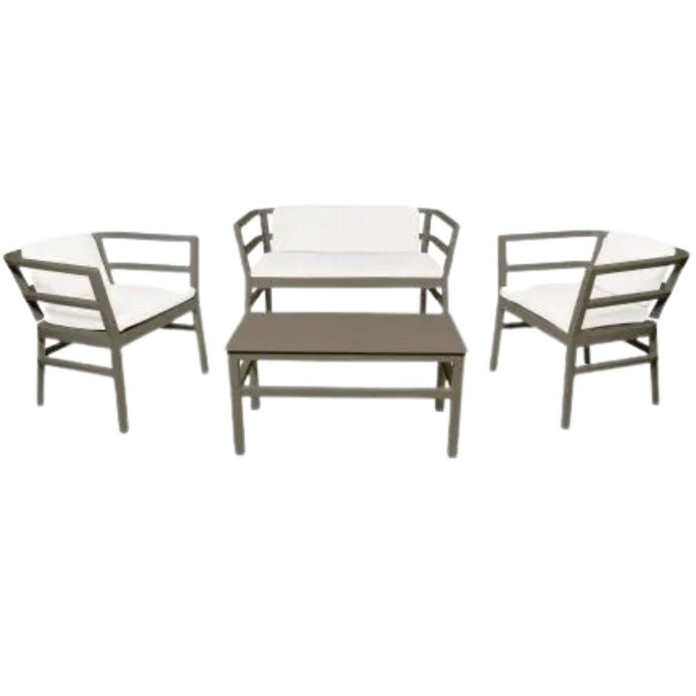 SET RESOL CLICK - CLACK | Set Sala Ocasional para Terraza | Inyectado Polipropileno | Interior + Exterior - 04431 - Resol - NOGAL BEAT - Sillon