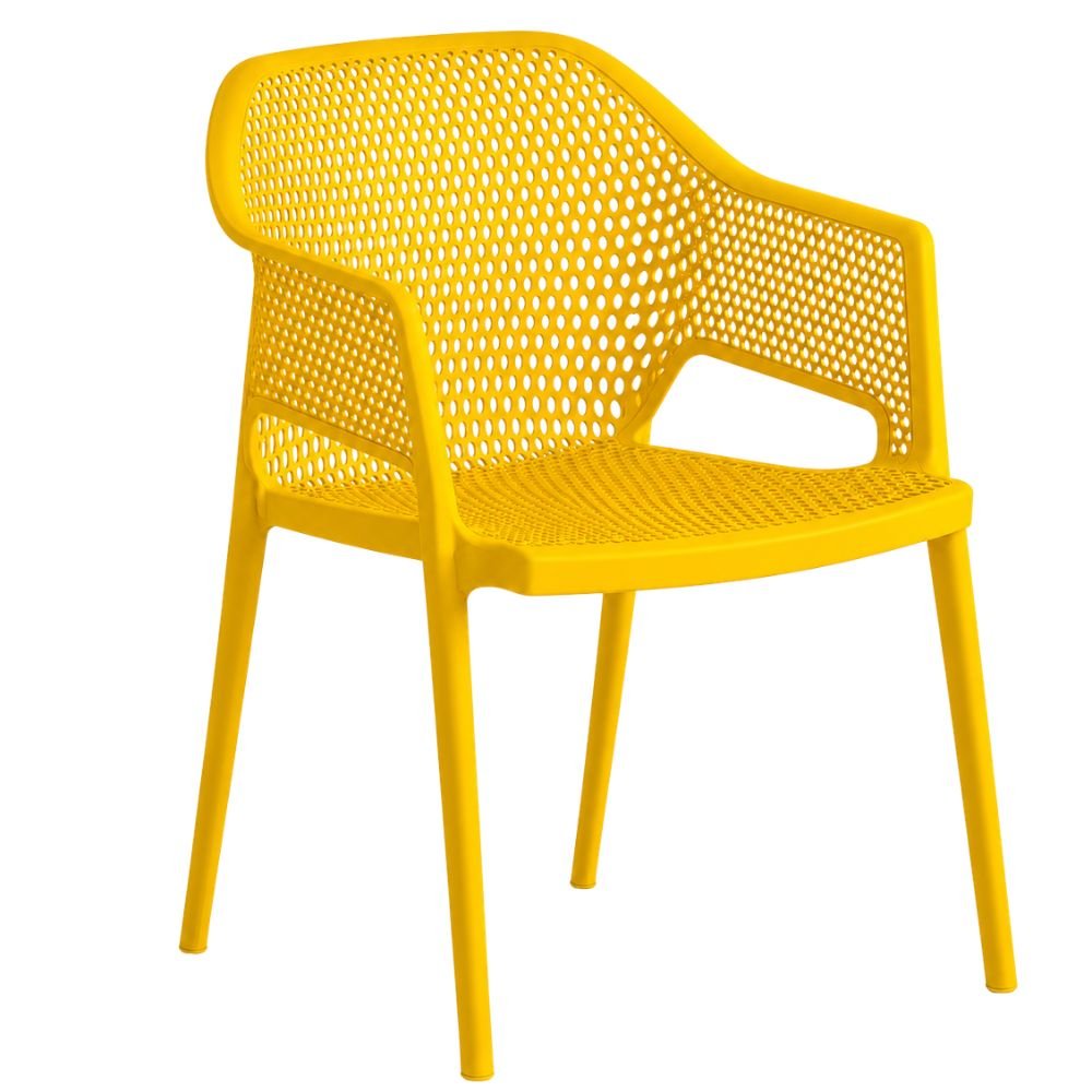 Silla Áreas de Exterior y Terrazas - LABENZE MINUSH 155-20000 - Varios Colores - Asiento y Respaldo Perforado con brazos - 155-20000 - Labenze - NOGAL BEAT - Silla de Terraza