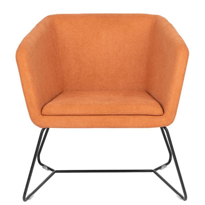 SILLA BRATTI PULSE | Silla para Visita | Base Trineo Metal | Cuerpo Poliuretano | Tapizado | Interior - Pulse Addison - Bratti - NOGAL BEAT - Sillas