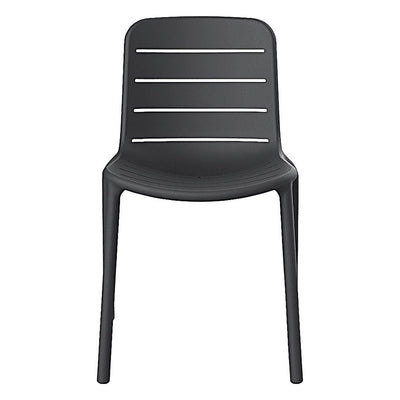 Silla Comercial para Bistró Protección UV - RESOL GINA - Varios Colores - Asiento y Respaldo en Polipropileno - 06461 - Resol - NOGAL BEAT - Silla Comercial Exterior
