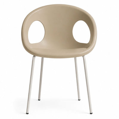 Silla Comercial para cafetería Cafetería - LABENZE DROP 155 - 15030 - Varios Colores - Tubular Acero Blanco - 155-15030 - Labenze - NOGAL BEAT - Silla Comercial Interior