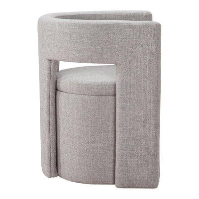 Silla Comercial para Cafetería - ZUO PAPUA - Gris - Asiento y Estructura en Tela de Alto Desempeño 100% Poliéster - 109993 - Zuo - NOGAL BEAT - Silla Comercial Interior