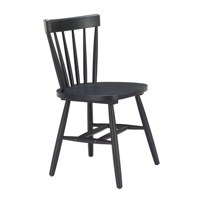 Silla Comercial para Desayunador - ZUO TYCE - Negro - Asiento y Estructura en Madera de Hule Pintada - 110526 - Zuo - NOGAL BEAT - Silla Comercial Interior