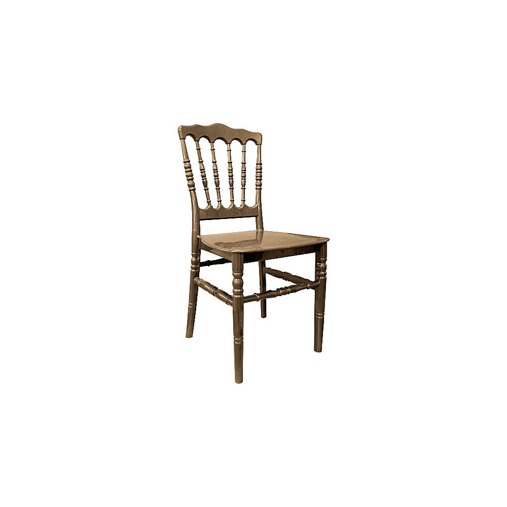 Silla Comercial para Eventos y Banquetes Estilo Vintage - KINGSTRONG JM VERSALLES SILL0020319 - Varios Colores - Asiento y Respaldo en Polipropileno - SILL0020319 - Mundo In - NOGAL BEAT - Silla Comercial Interior