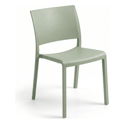 Silla Comercial para Restaurante Protección UV - RESOL FIONA - Varios Colores - Asiento y Respaldo en Polipropileno - 00774 - Resol - NOGAL BEAT - Silla Comercial Exterior