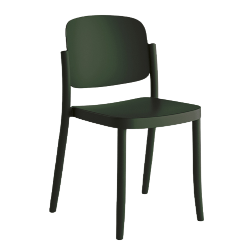 Silla Comercial para Restaurante Resistente a Rayos UV - COLOS PIAZZA 1 - Varios Colores - para Ambiente Salino - PIAZZA 1 - Colos - NOGAL BEAT - Sillas