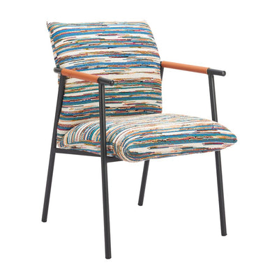 Silla Comercial para Salón de Eventos - ZUO REDUGA - Multicolor - Asiento y Respaldo Tapizados en Piel Sintética - 110834 - Zuo - NOGAL BEAT - Silla Comercial Interior