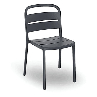 Silla Comercial para Terraza Protección UV - RESOL COMO - Varios Colores - Asiento y Respaldo en Polipropileno - 05344 - Resol - NOGAL BEAT - Silla Comercial Exterior