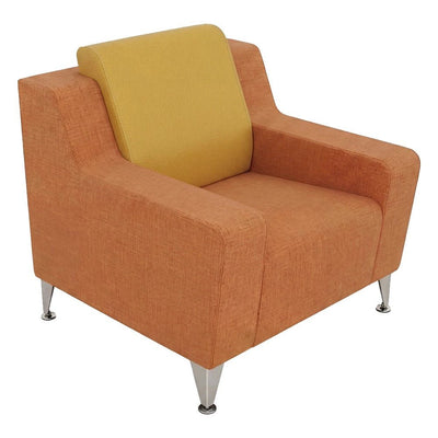 Silla con Brazos Bajos para Recepción - GEBESA FOMCORE SOCIAL - Tapizado - GFCI150353432 - GEBESA - NOGAL BEAT - Silla Ocasional
