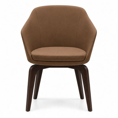 Silla de Oficina de Sala de Espera - LABENZE ANNETTE - Varios Colores - Tapizado y Cojín Individual - 155-10700-000 GRADO 0 - Labenze - NOGAL BEAT - Silla de Visita
