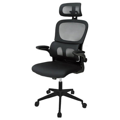 Silla de Oficina Directiva - KINGSTRONG BESSAN 8373 SILL0904942 - Negro - Respaldo en Malla y Asiento Tapizado - SILL0904942 - Mundo In - NOGAL BEAT - Silla Directiva