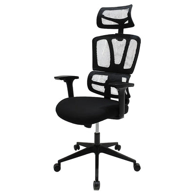 Silla de Oficina Directiva - KINGSTRONG VILNA 8348 SILL0904937 - Negro - Respaldo en Malla y Asiento Tapizado - SILL0904937 - Mundo In - NOGAL BEAT - Silla Directiva