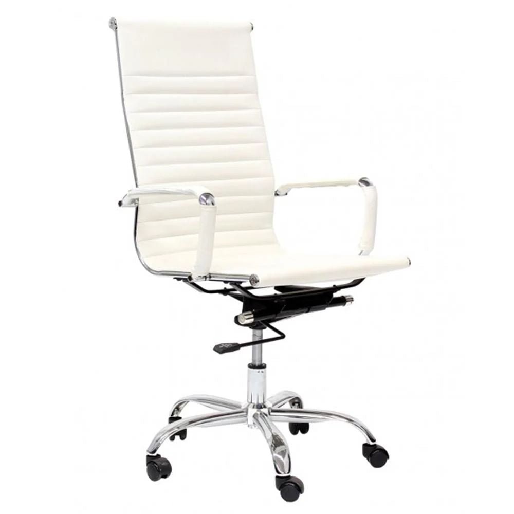 Silla de Oficina Directiva - NOGAL BEAT CÁDIZ RESPALDO ALTO ECO - CREMA (IVORY) - OUTLET - Asiento y Respaldo Tapizados - Sobrestock - CÁDIZ RESPALDO ALTO ECO-CREMA (IVORY)-OUTLET - MDO - NOGAL BEAT - Sillas