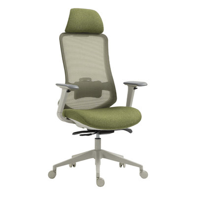 Silla De Oficina Ejecutiva - ALBAR AC - 30 GV - Verde - Respaldo En Malla y Asiento Tapizado - AC - 30 GV - ALBAR - NOGAL BEAT - Sillas de Oficina