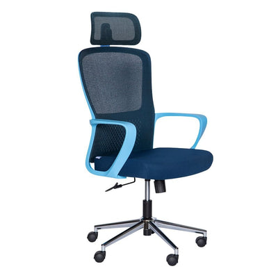 Silla De Oficina Ejecutiva - ALBAR LK - 20CC - Varios Colores - Respaldo En Malla y Asiento Tapizado - LK - 20CC - ALBAR - NOGAL BEAT - Sillas de oficina